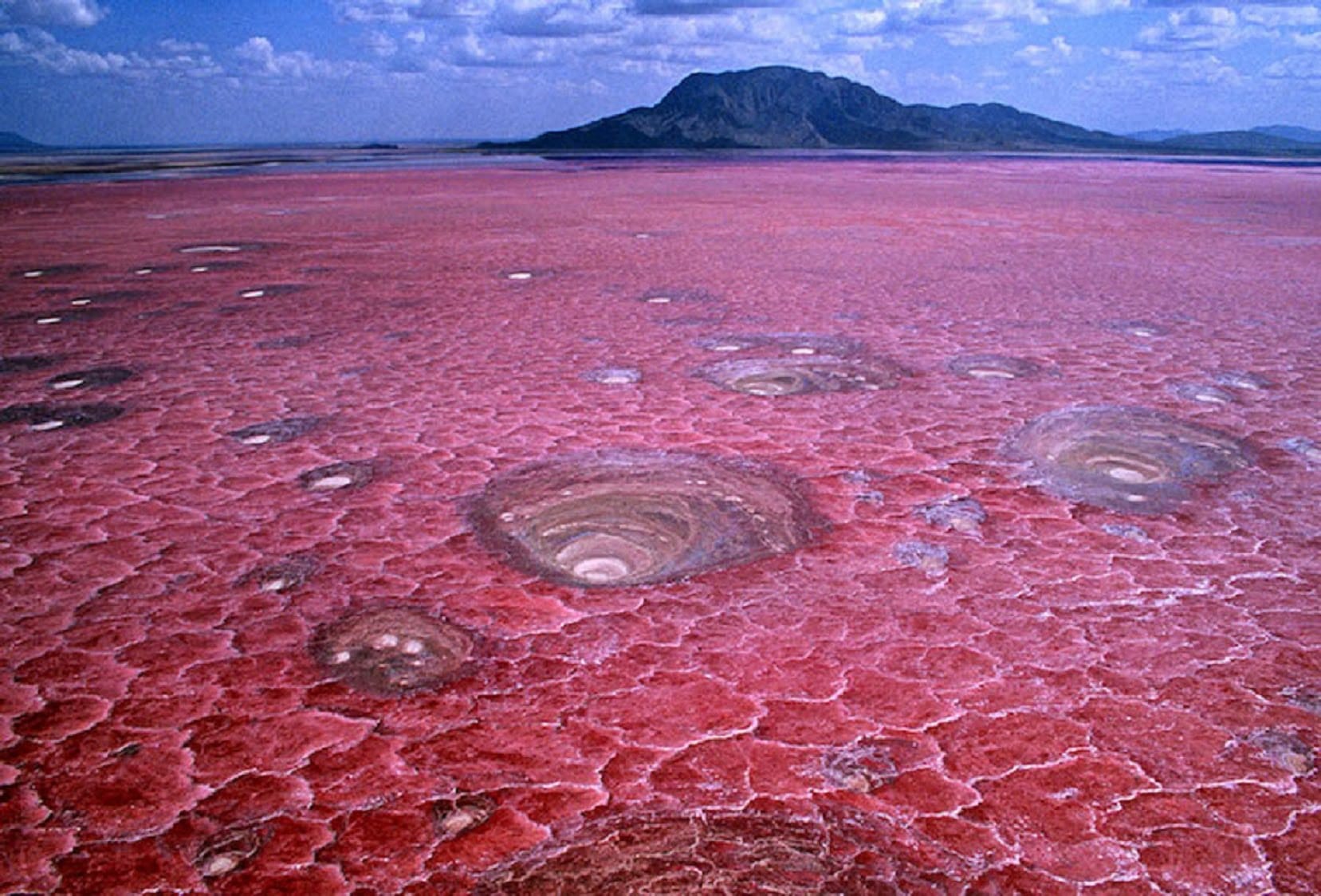 Stark volcanic landscape shaped by rifting